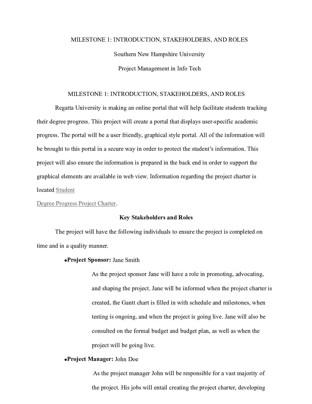 Preview image for MILESTONE 1|                                      MILESTONE 1: INTRODUCTION, STAKEHOLD